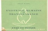 Jean Wahl Existence Humaine Et Transcendance