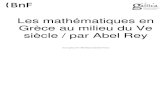 Abel Rey Maths Grecques