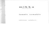 Xenakis - Mikka Pour Violon Solo