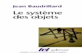 Le Système Des Objets - Jean Baudrillard