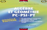 Algebre Et Geometrie PSI
