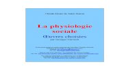 Saint-Simon, Claude-Henri de. La Physiologie Sociale.
