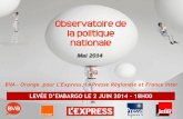 Baromètre BVA - Orange - L'Express - Presse Régionale - France Inter - Mai 2014