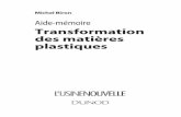 184627533 Aide Memoire Transformation Des Matieres Plastiques