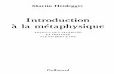 Heidegger Intro Métaphysique
