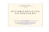 Gabriel Tarde - Études pénales et sociales (1892)