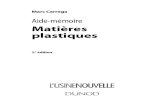 Aide-Memoire - Matieres Plastiques