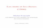 Les Mots Et Les Choses Foucault Foucault Michel