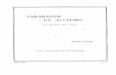 Gabriel Grovlez - Sarabande Et Allegro Pour Saxophone Alto Et Piano