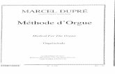 Dupré - Méthode d'orgue