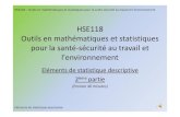 HSE118 Eléments de statistique descriptive 2ième partie