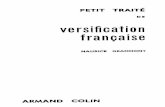 GRAMMONT Maurice - Petit traité de versification française