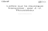 192554420 Lettre Sur La Musique Francoise Rousseau