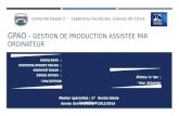 GPAO - Gestion de Production Assistée par Ordinateur