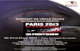 Rapport de Veille Salon-3D Print Show 2013