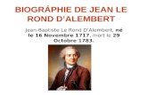 BIOGRÁPHIE DE JEAN LE ROND D’ALEMBERT