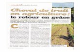 Le Chasseur Français - Avril 2013 : Cheval de trait en agriculture : le retour en grâce, par Eugénie Baccot