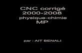 CNC corrigé 2000-2008 physique-chimie MP