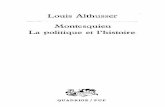 [Louis Althusser] Montesquieu, La Politique Et