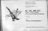 L'ABC Du Jeune Clarinettiste - Guy Dangain - Vol 1