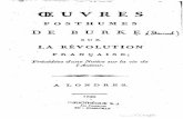Edmund Burke, Oeuvres posthumes sur la révolution française