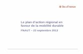 Presentation_Sandrine Gourlet_plan d'action régional en faveur de la mobilité durable FNAUT_23sept2013