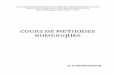 Cours de Methodes Numeriques
