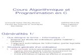 Cours Algorithmique Et Programmation en C