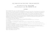 Encausse Gerard - L Almanach Du Magiste 1896