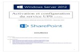 Activation et configuration du service UPS sous SharePoint 2013 (tuto de A à Z)