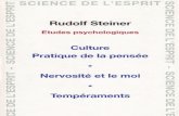Rudolf Steiner - Etudes Psychologiques