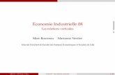 Economie Industrielle: Relations Verticales