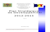 Plan Stratégique de Développement (PSD) 2012 - 2015, République du Tchad (Novembre 2012) - DRAFT 8