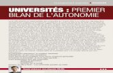 Universités : Premier bilan de l'autonomie