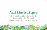 arithmétique: divisibilité dans Z et identité de Bezout