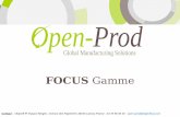 Open-Prod : Focus gestion des gammes