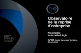Observatoire TMO Régions de la reprise d'entreprise