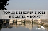 Top 10 experiences insolites a€ rome