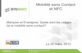 Les usages du sans-contact mobile (NFC, QR Code, IR)
