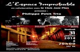 Concert de Jazz "Philippe Petit Trio" le vendredi 31 janvier 2014