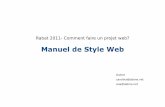 Comment faire un projet Web? Manuel d'Style 13/15