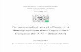 Formes productives et effacement démographique dans l'agriculture française