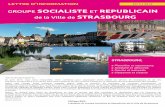 Lettre d'Information du Groupe Socialiste et Républicain de la Ville de Strasbourg 2015-2016