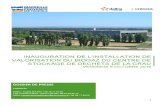 Dossier de presse de l'inauguration du Biogaz installé dans la plaine de La Crau