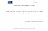 Recherches en Éducation - Rapport Final – Partie 1 – « Analyse Institutionnelle Et Organisationnelle (Ressource 11530)