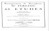 W.Ferling 48 Etudes pour saxophone