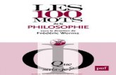 Les 100 Mots de La Philosophie - Worms Frederic