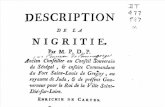 Description de La Nigritie Pruneau de Pommegorge 1789