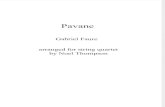 Pavana Fauré String Quartet