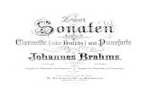 Brahms Johannes Sonate Pour Clarinette No 1 Op
